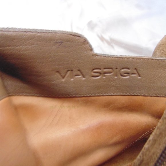 Via Spia Ankle boots Tan suede 9.5 - Picture 9 of 11